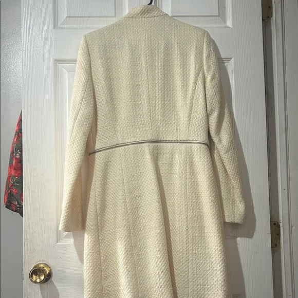 Mango Ivory Textured Trench Coat - Picture 5 of 6
